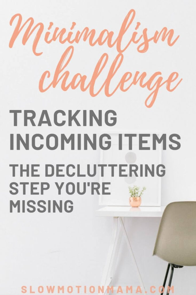 If you're looking for simple living inspiration, check out this minimalism challenge for tracking items. If you're constantly working to declutter, but not making good progress, this challenge is for you! Become intentional about what enters your house. Once you get some good ideas for how clutter is coming in, you become better equipped to stop the flow into your home. Track for a week, 30 days, or a year & find the motivation to minimize what you buy! #minimalism #simplify